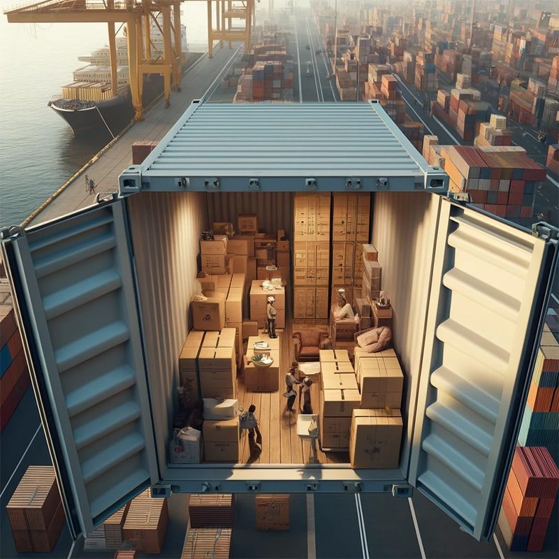 Déménagement international container Trans'Pro Guadeloupe
